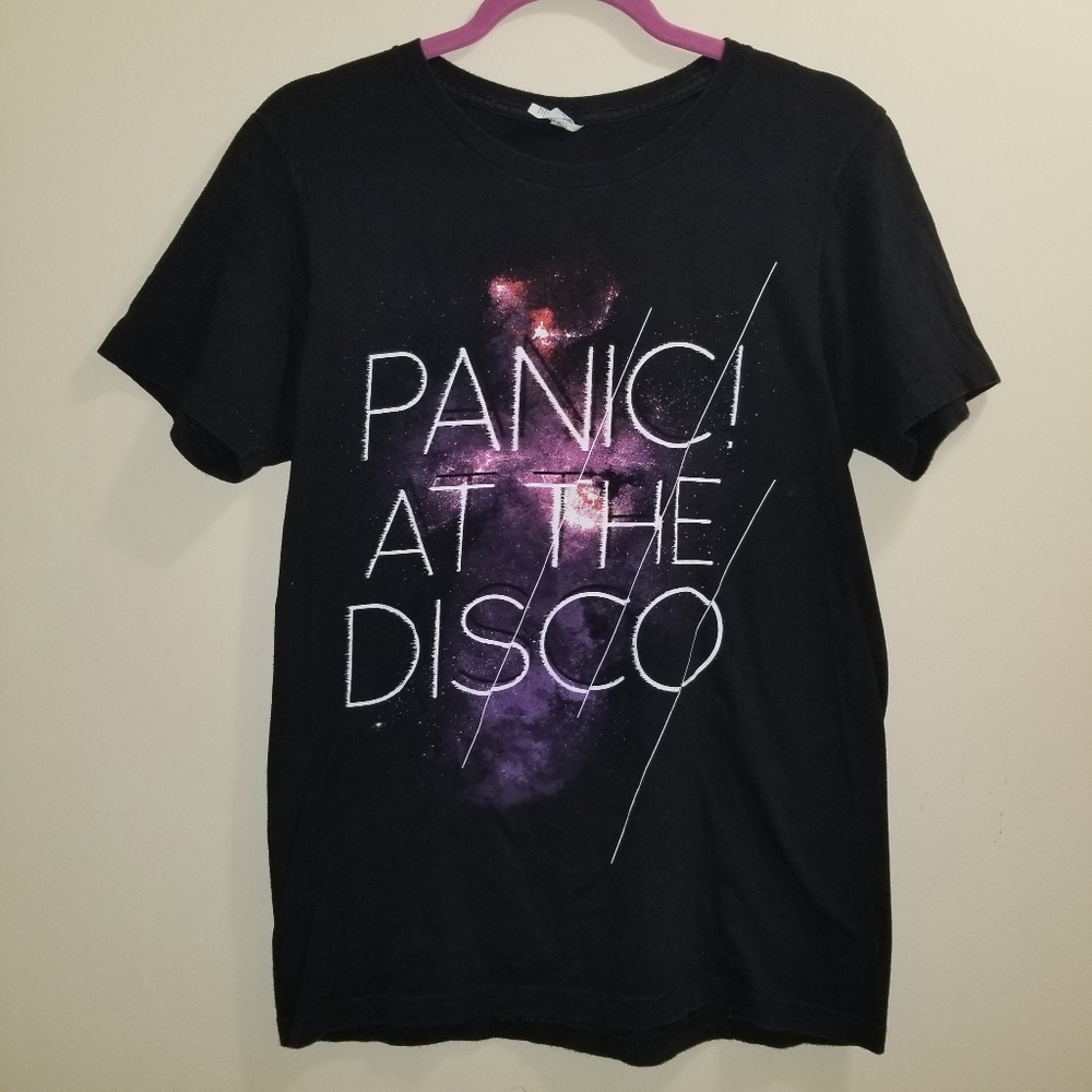 Panic At The Disco Womans Tshirt Black Size Medium